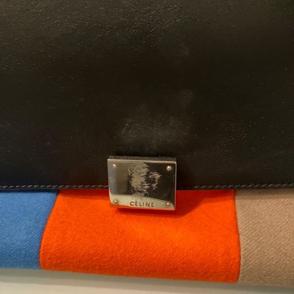 Celine premium leather color block purse - Picture 2 of 5